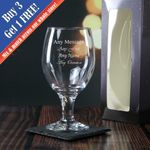 Personalised Engraved 400ml Beer and Ale Craft Glass with Gift Box