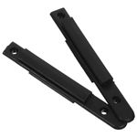 Black ABS Crowd Control Belt Receiver for Retractable Barrier Safety Systems