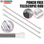 Telescopic Net Voile Tension Curtain Rail Pole Rod Spring Loaded Extendable Rod