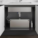 33-156L Kitchen Oil Water Separator Stainless Steel Kitchen Sink Grease Trap UK
