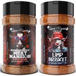 Beef Rubs BBQ Dry Seasoning Set of 2 - Meat Mansion & Limp Brisket Rubs