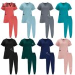 Surgical Uniforms Woman Scrub Set Medical Nurse Beauty Salon Workwear Clinical S