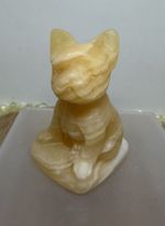 Yellow Calcite French Bulldog