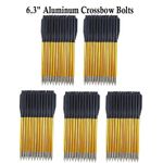60X Aluminium Bolts Arrows 6.5" Steel Tips for 50-80lbs Pistol outdoor hunting