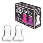 Dickie Shot Glass Novelty Set of 2 Shooter Glasses For Party Drinking Games 60ml