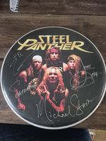 Steel Panther Decorative Drum Head Signed by The Band. Very Good Condition