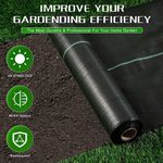 Weed Control Fabric Membrane Heavy Duty Garden Ground Cover Landscape 100 GSM