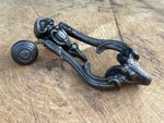 Rare Antique Vintage Cast Iron Ram ~ Sheep Head Door Knocker~Great Detailing(A2)