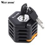WEST BIKING Anti-theft Foldable Zinc Alloy Bike Bicycle Chain Lock With 3 Keys