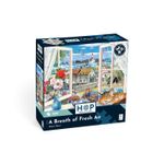 The House of Puzzles A Breath of Fresh Air- 500 Piece Seaside Town Jigsaw Puzzle