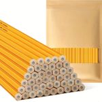 5 x HB Pencils with Eraser Tops Wooden Pre Sharpened Pencils School Office