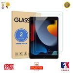 2 Pack Tempered Glass Screen Protector For iPad 10.2" 9th 8th 7th Generation