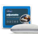 Silentnight Adjustable Memory Foam Pillow Responsive Breathable Hypoallergenic