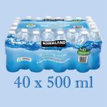 Kirkland Signature Spring Still Water - 40 x 500ml