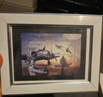 Amelia Earhart Framed Stamp. 75th Anniversary. Republique Du Burundi