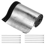 Heat Shroud Sleeve Aluminized Silver Sleeving 1+1/2 Inch ID x 3.3FT