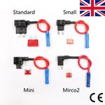 12V Add A Circuit Fuse Tap Adapter Micro2 Mini ATM APM Blade Holder 10A Car Fuse