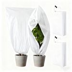 2 x Frost Plant Protection Frost with ZIP Winter Fleece Cover  Shrub 180x120cm