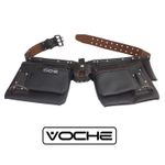 VOCHE® HEAVY DUTY 12 POCKET OIL TANNED LEATHER DOUBLE TOOL BELT CARPENTER NAILS