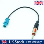 30cm Universal Fakra to DIN Car Stereo Radio Aerial Adaptor Mast Antenna Adapter