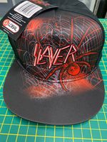 Slayer Classic Spider  Logo  Elasticated  Back Baseball Cap Officially Licensed