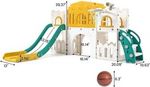 Kids Slide 8 In 1 Toddler Slide Playground Outdoor Indoor With Basketball Hoop
