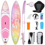 11FT Inflatable Surfboard Stand Up Paddle Board SUP with Kayak Seat Complete Kit