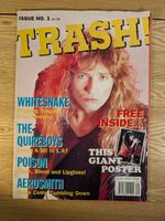 Trash Issue 1 1990 Rock, Glam mag ft. White snake Aerosmith n Poison Posters