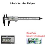 150mm 6" Digital Caliper Micrometer LCD Gauge Vernier Electronic Measuring Ruler