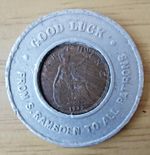 S.RAMSDEN 1932 ENCASED FARTHING  Ref 235
