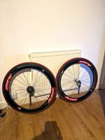 Zipp 700C tubular Carbon  Rim Brake  Black/Red
