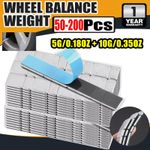 50/100/200X Strips Adhesive Lead Free 60G Stick On Tyre Wheel Balance Weights