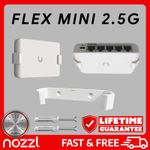 Ubiquiti Unifi USW Flex Mini 2.5G Switch Wall Mount | Under Desk/Shelf Bracket