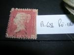 gb stamps victoria penny red, pl 68 reentry