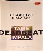 Tame Impala Concert Poster 2026 CoOp Live Manchester 8th May 2026 Souvenir