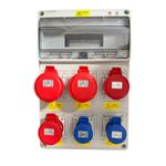 Famatel Outdoor Enclosure 2x16A 3P 240V, 2x16A 415V, 2x32A 5P 415V Sockets