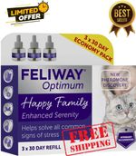 Sale! Feliway Optimum 30 Day Refill X 3 Value Pack | 48ml Optimum Refill 3 Pack