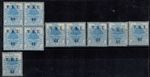 Orange Free State 1900 SG 107 & 107a V.R.I. 4d on on 4d Blue No Stop After V