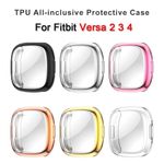 For Fitbit Versa 3 4 Fitbit Sense 2 Watch Full Cover Screen Protector TPU Case