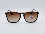 Ray-Ban RB4187 Chris 54mm Polarized Sunglasses - Tortoise/ Brown Gradient Lens