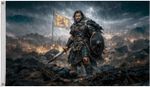 Scotland Highland Warrior Polyester 5'x3' Flag