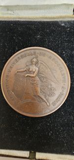 Antique Napoleon III 1867 Paris Exposition Universelle Bronze Award Medal