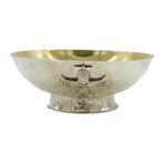 Silver Plated Dunkirk Hero Military Interest Presentation Bowl Vintage
