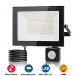Outdoor Garden Floodlight With Sensor LED PIR Motion Security Lights Waterproof