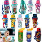 Licensed 600ml Hot & Cool Aluminum Flask, Push Button Kids Water Bottle