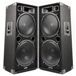 PAIR Max 2x15 3000w Passive DJ BAND KARAOKE PA DISCO Loud Bass Speakers UK Stock