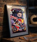 MARC MARQUEZ MotoGP A3 print from painting by Greg Tillett poster Wall art