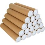 POSTAL TUBES CARDBOARD 50mm 76mm STRONG MAILING TUBES + END CAPS A0 A1 A2 A3 A4