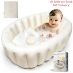 Inflatable Baby Bath Tub Baby Bath Essentials for Newborn Portable Travel, USED