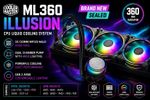 ❄️ Cooler Master ML360 Illusion CPU Liquid Cooler – AIO | BRAND NEW & SEALED ❄️